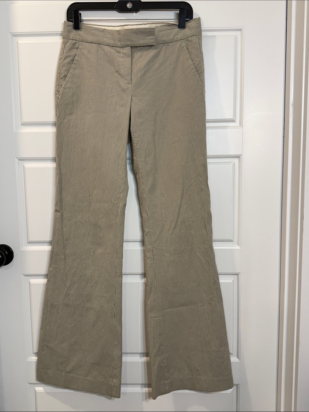 Theory Striped boot cut pants size 4